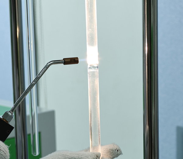 rotary quartz glass tube vacuum sealing system